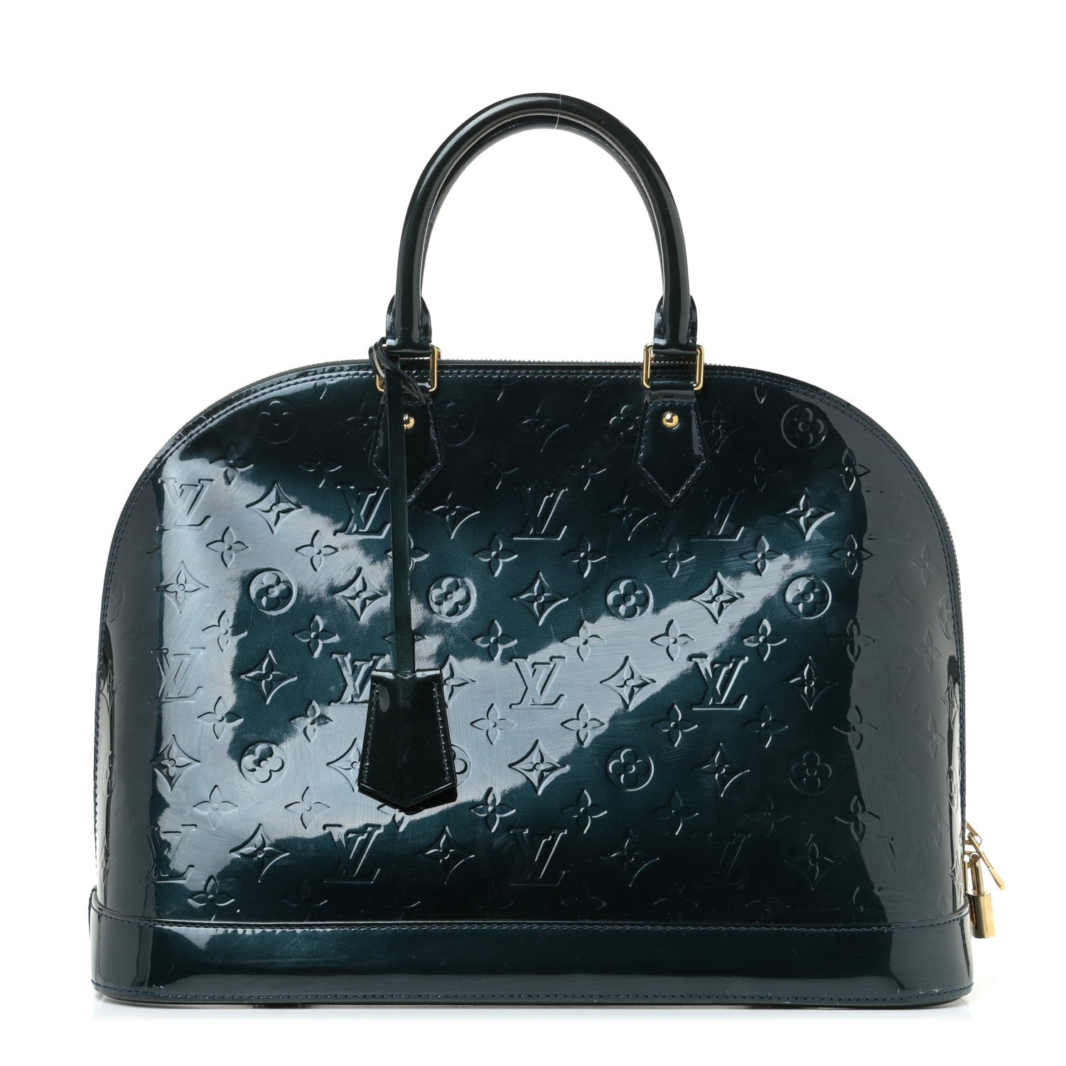 Louis Vuitton Vernis Alma GM Blue Nuit 1 of 13