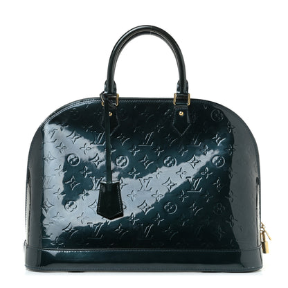 Louis Vuitton Vernis Alma GM Blue Nuit 1 of 13