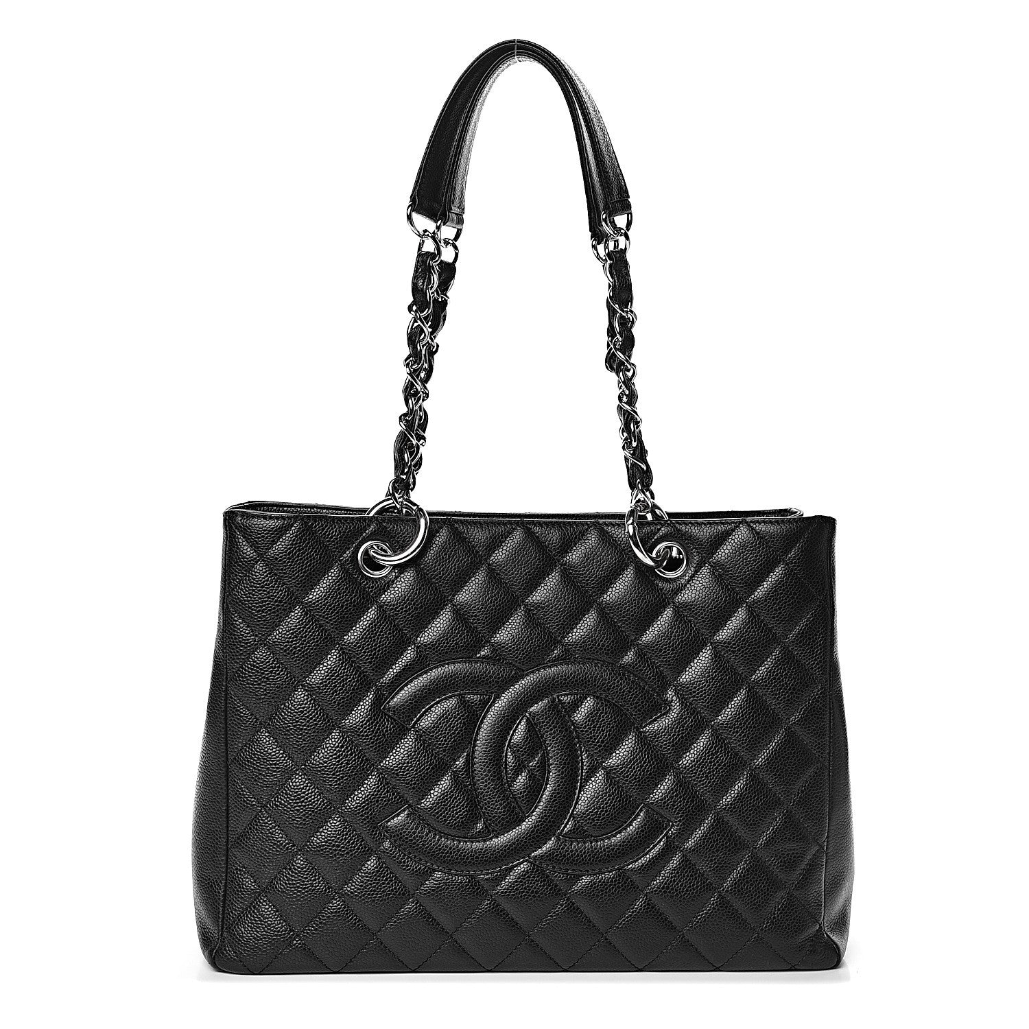 Chanel Caviar Quilted Grand Shopping Tote GST Black 1 of 10