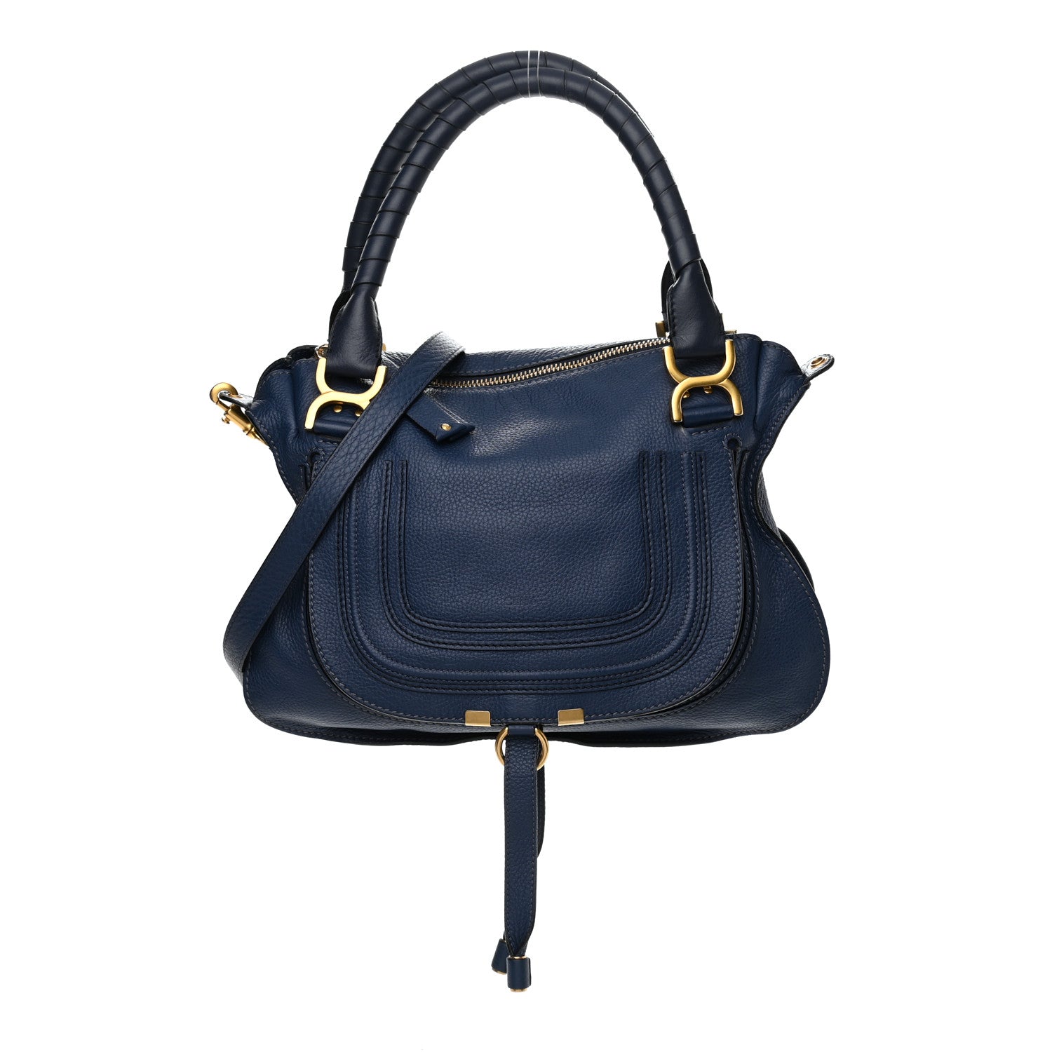 Chloe Calfskin Medium Marcie Satchel Blue 1 of 11