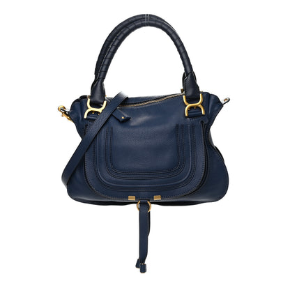 Chloe Calfskin Medium Marcie Satchel Blue 1 of 11