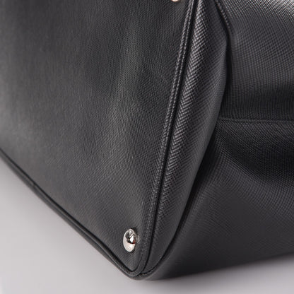 Prada Saffiano Cuir Twin Tote Nero Black 14 of 15