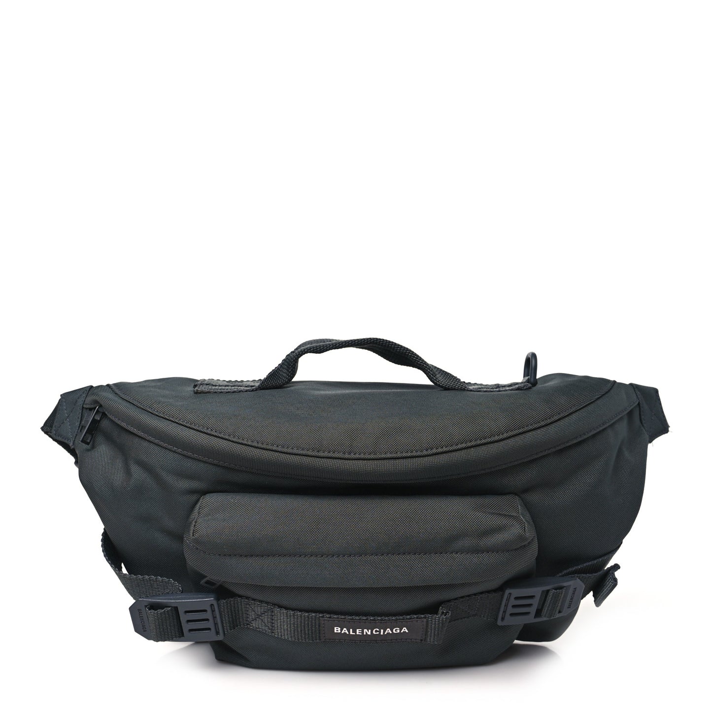 Recycled Casual Nylon Large Army Beltpack Dark Grey
