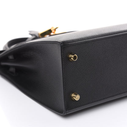 Hermes Epsom Kelly Sellier 25 Black 30 of 34