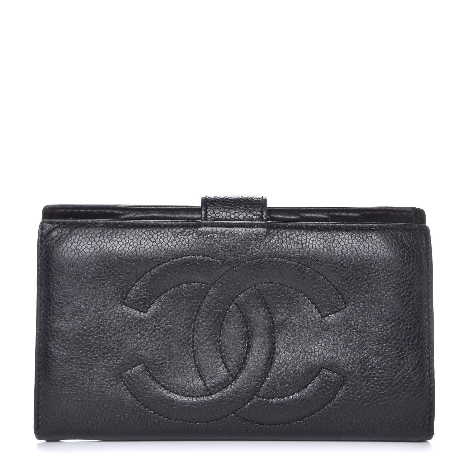 Chanel Caviar Timeless CC French Wallet Black 1 of 17
