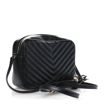 Saint Laurent Calfskin Matelasse Monogram Lou Camera Bag Black 3 of 10