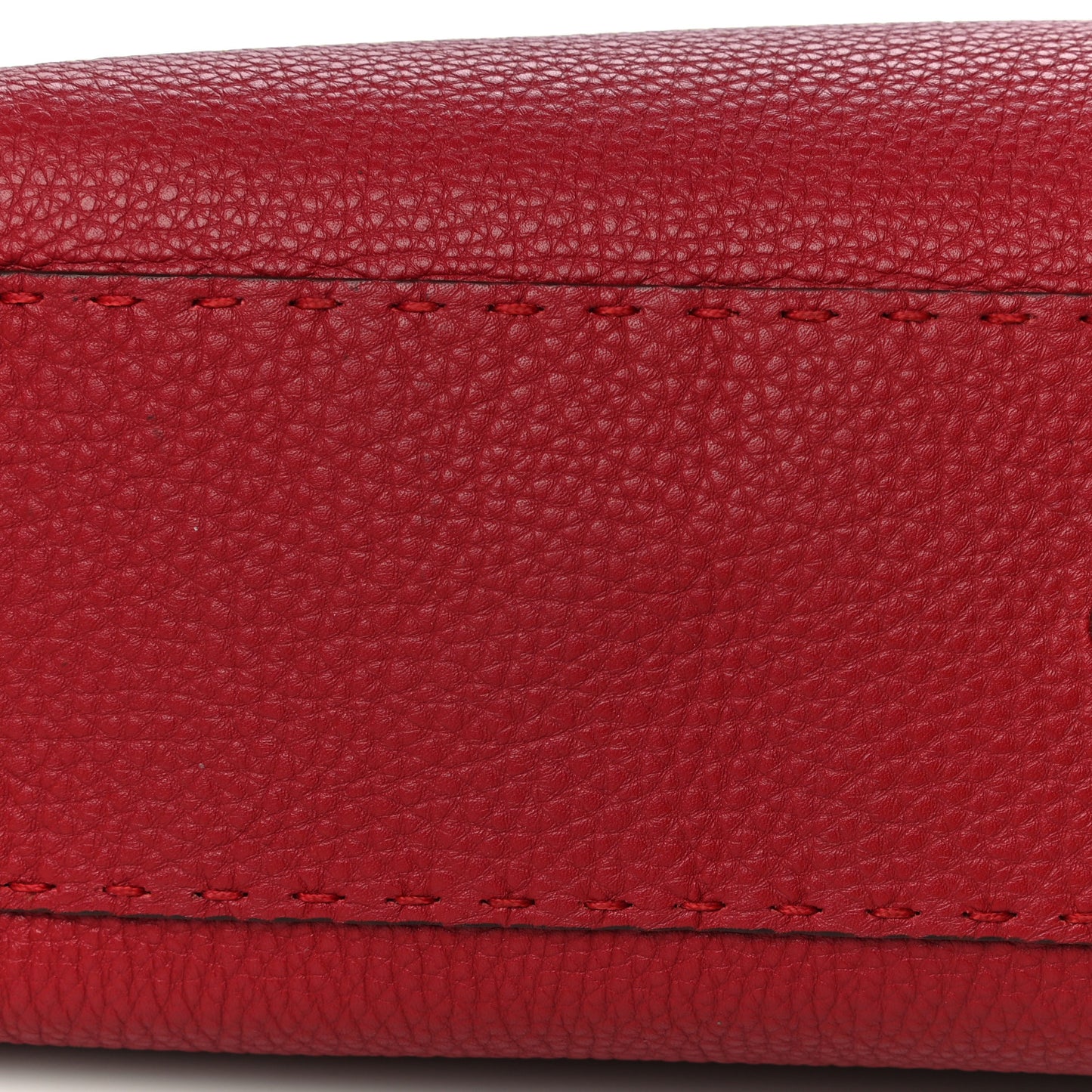 Cuoio Romano Selleria Bi-Color Medium Peekaboo Iconic Satchel Rosso Latte