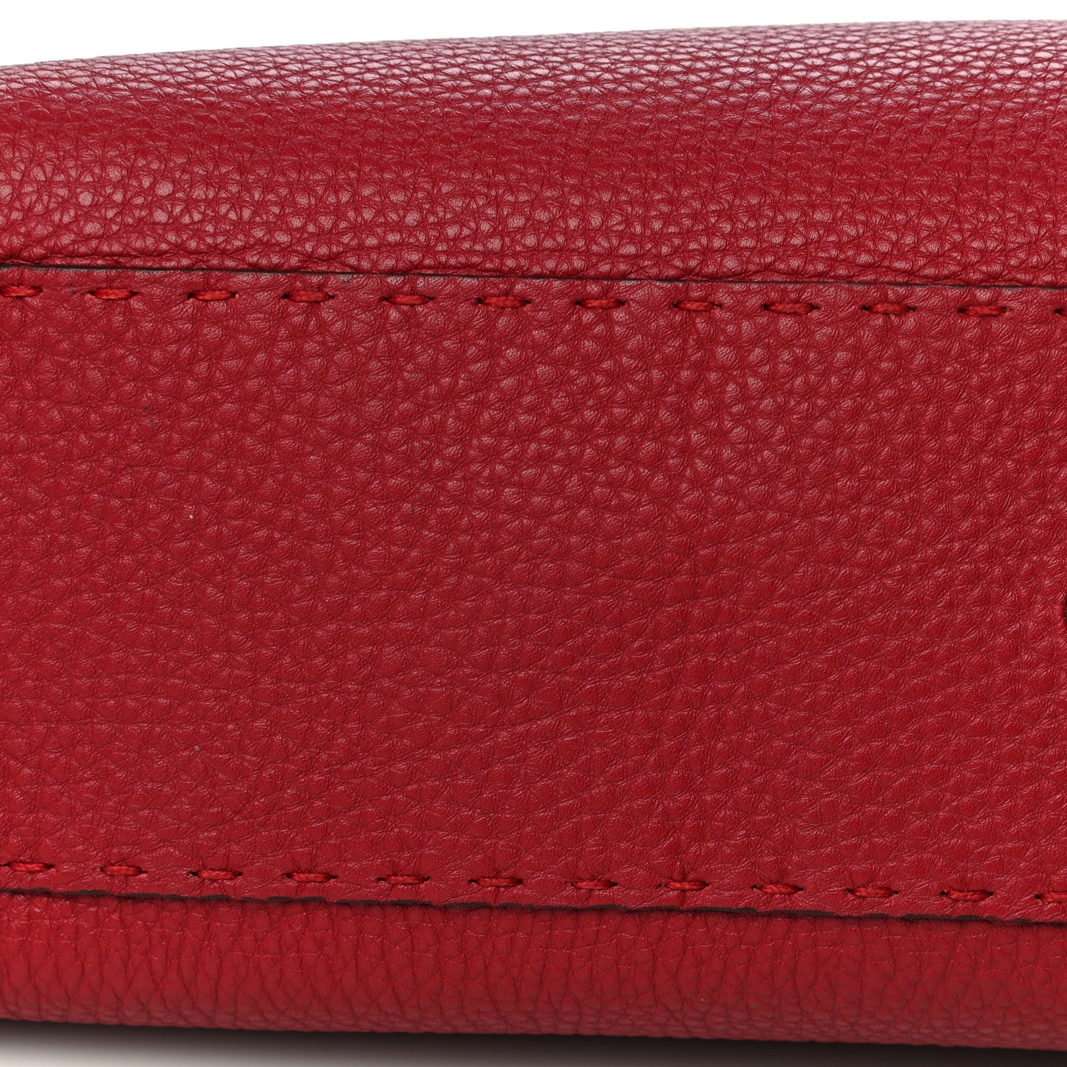 Fendi Cuoio Romano Selleria Bi-Color Medium Peekaboo Iconic Satchel Rosso Latte 18 of 18