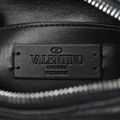 Valentino Garavani Nappa Monochome Small Roman Stud Crossbody Bag Black 8 of 8