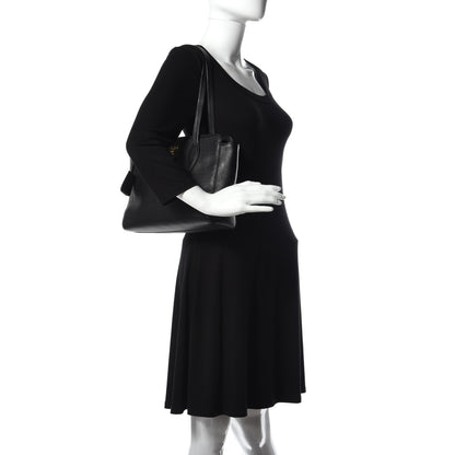 Prada Vitello Daino Shopping Tote Black 3 of 17