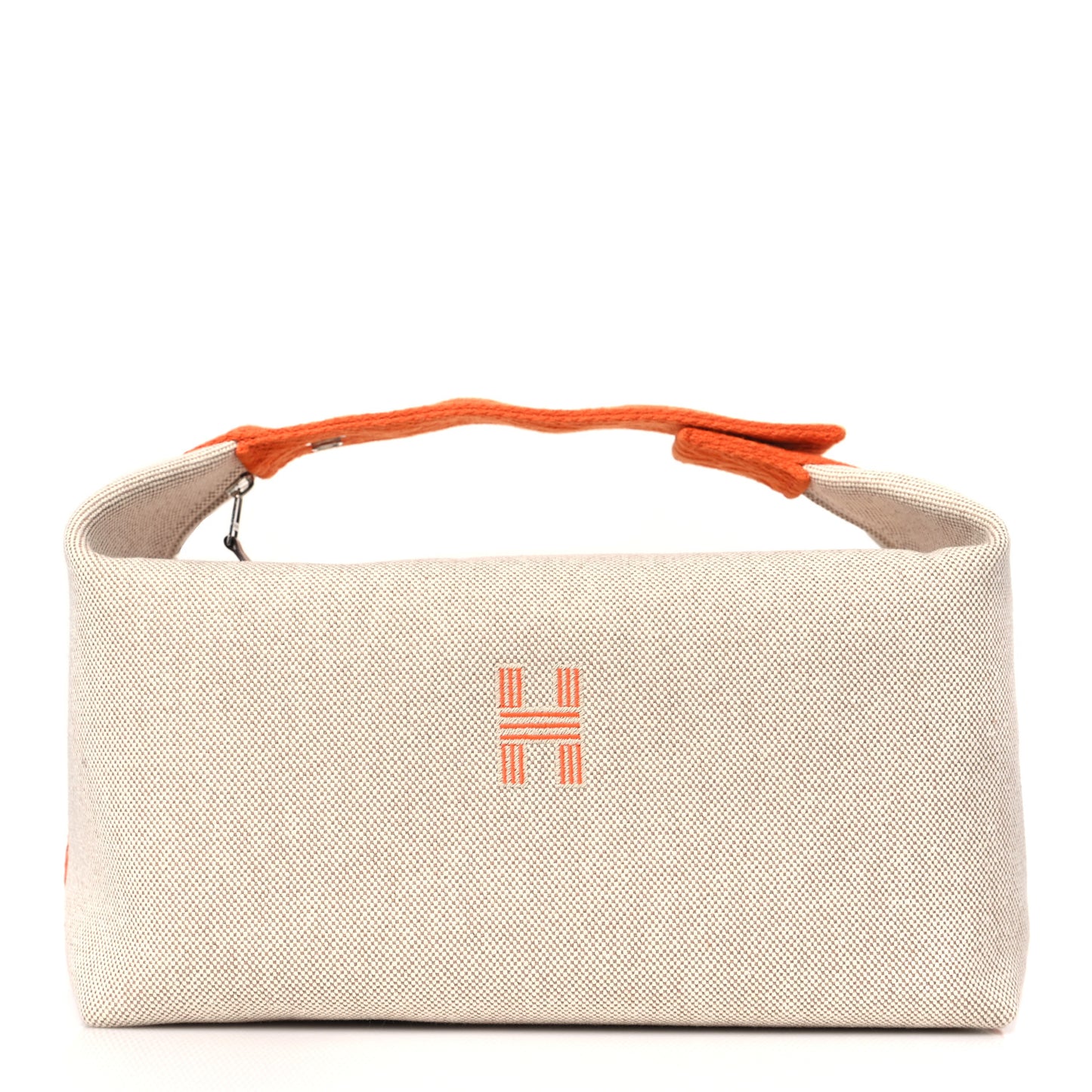 Canvas Large Bride-A-Brac Pouch Natural Orange