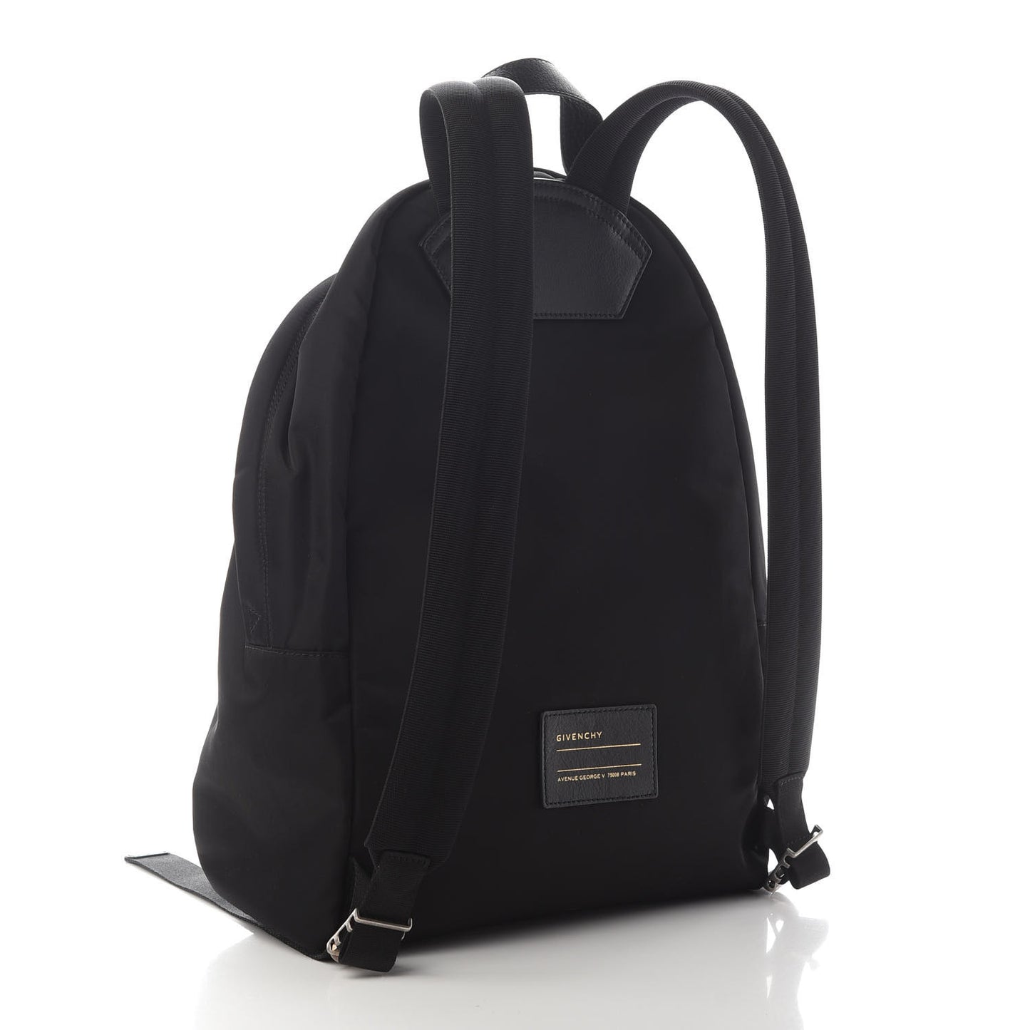 Nylon Leo Print Urban Backpack Black