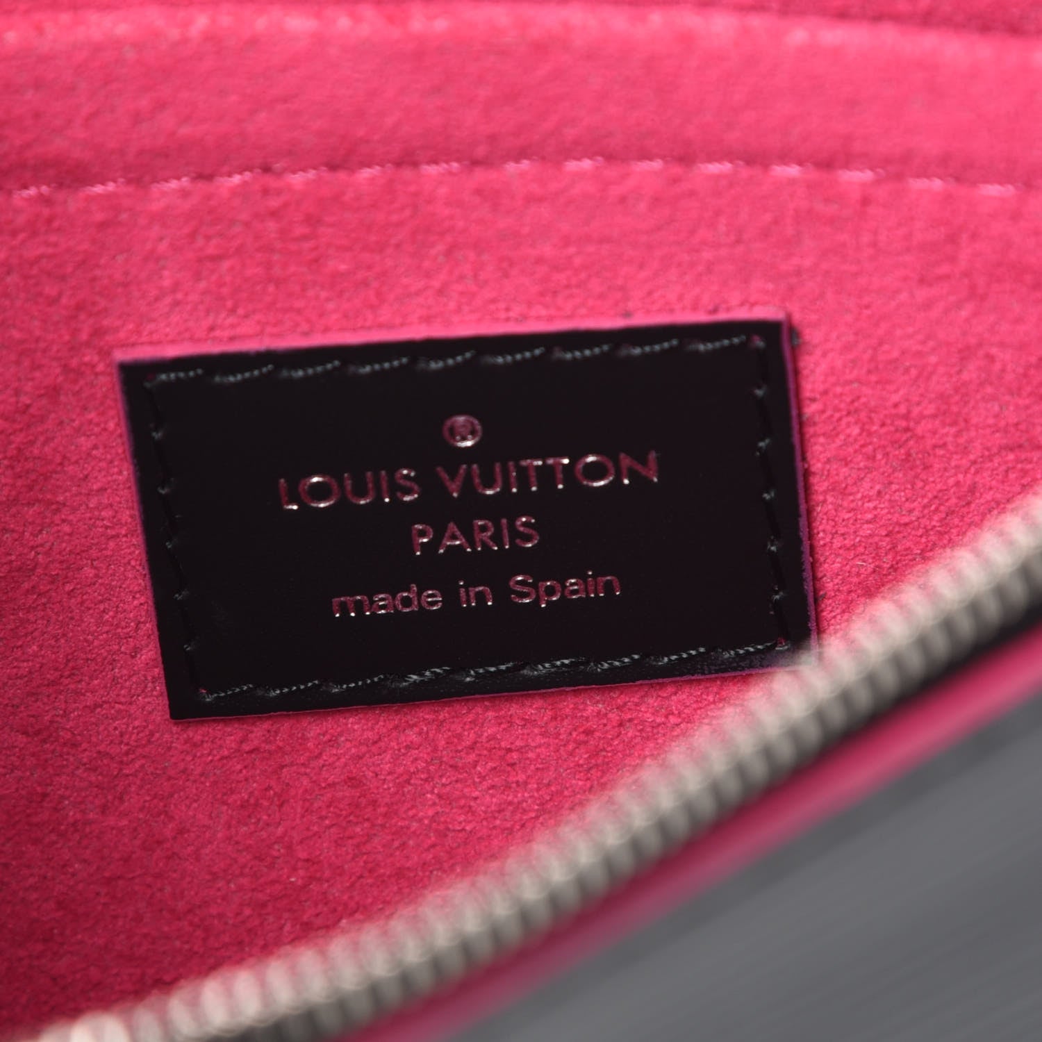 Louis Vuitton Epi Neverfull Pochette MM GM Black Hot Pink 6 of 7