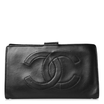 Chanel Lambskin Timeless CC French Wallet Black 1 of 17