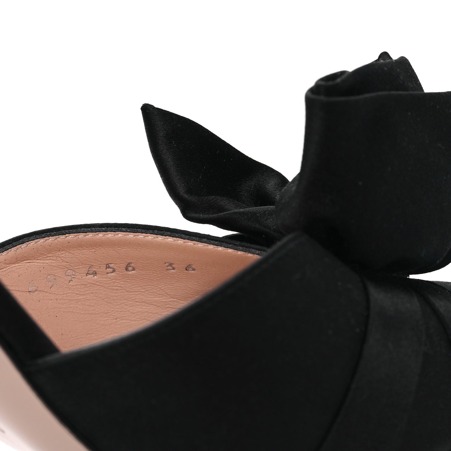 Satin Embellished Shawana High Heel Slide Sandals 36 Black