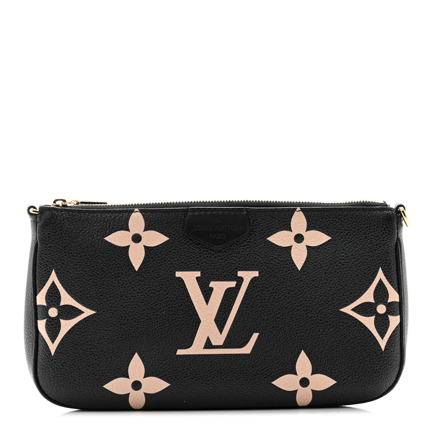 Louis Vuitton LOUIS VUITTON Empreinte Monogram Giant Multi Pochette Accessories Large Pochette Black Beige 1 of 9