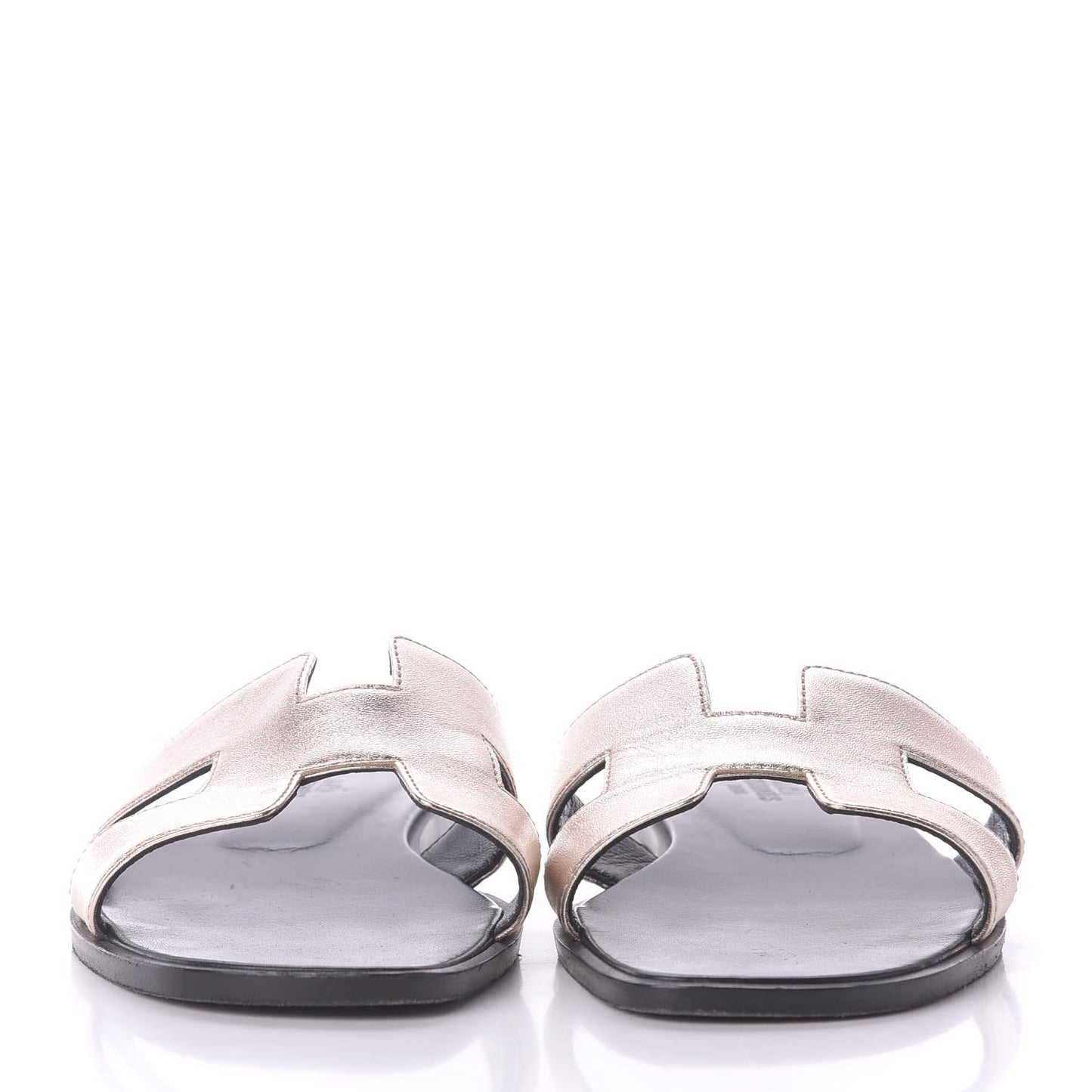 Metallic Nappa Oran Sandals 37.5 Or Vieilli
