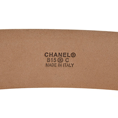 Chanel Metallic Calfskin Baguette Crystal CC Belt 85 34 Gold 5 of 7