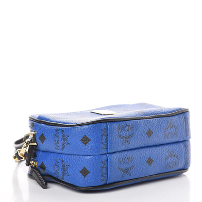 MCM Visetos Mini Camera Crossbody Bag Blue 4 of 9