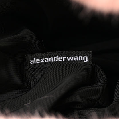 Alexander Wang Faux Fur Mini Scrunchie Bag Pink 7 of 11