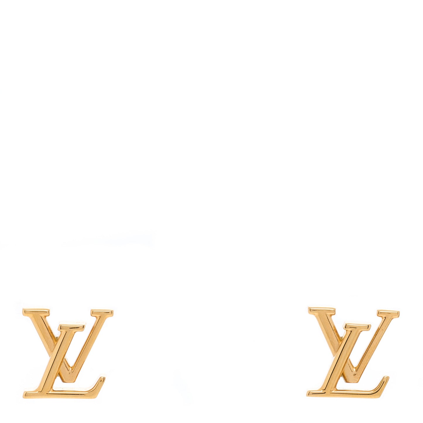 Metal LV Iconic Earrings Gold