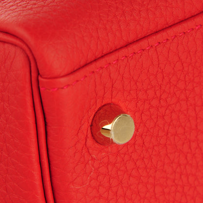 Hermes Togo Kelly Retourne 32 Geranium 18 of 19