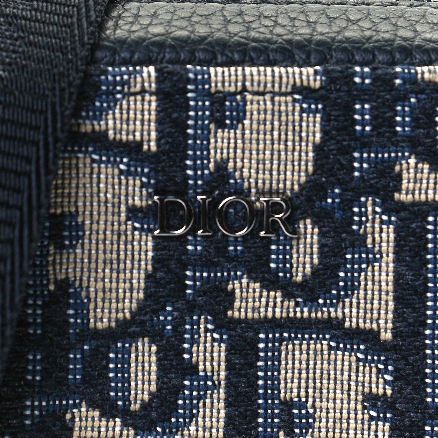 Christian Dior Oblique Vertical Messenger Pouch Blue 7 of 8