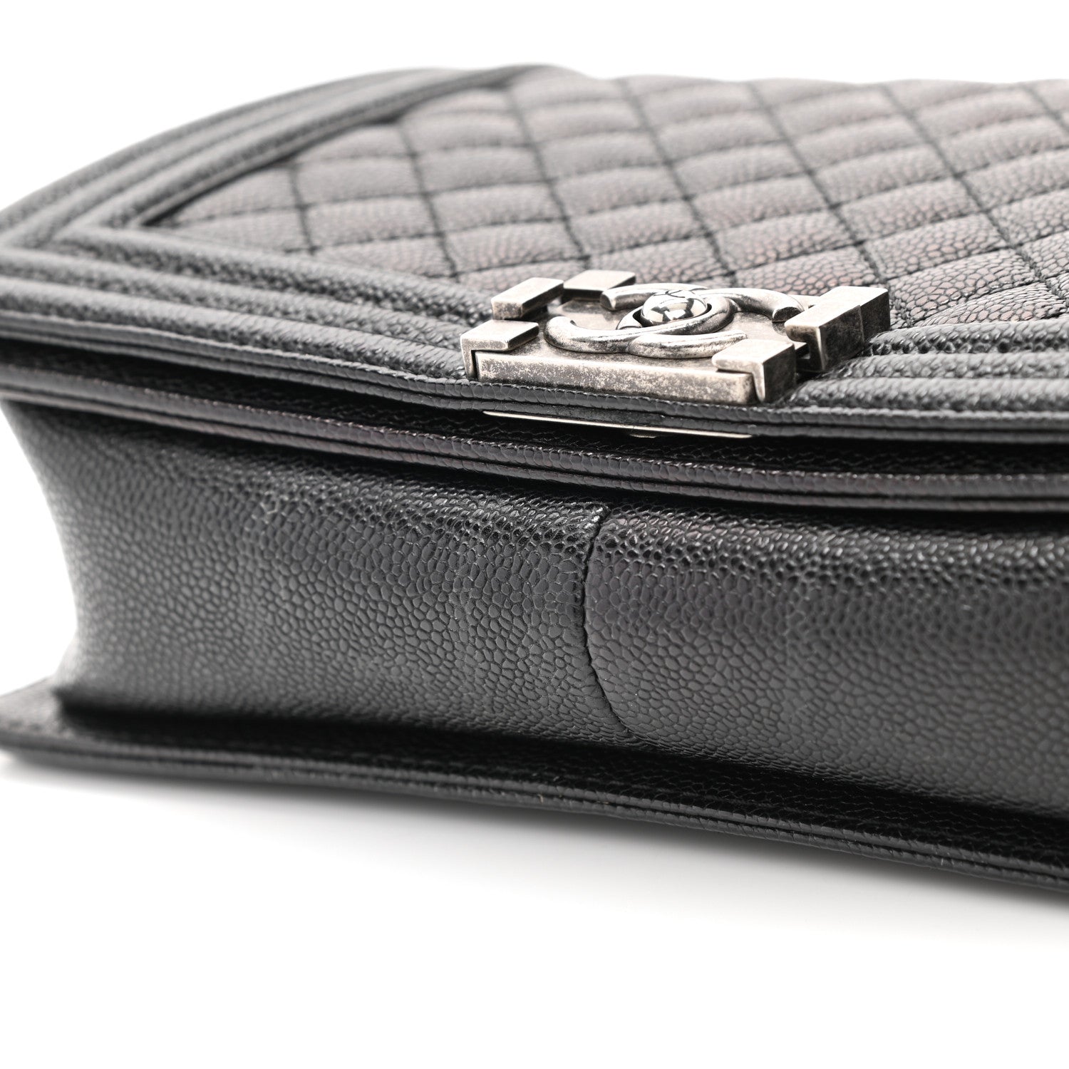Chanel Caviar Quilted New Medium Boy Flap Black 11 of 13
