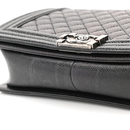 Chanel Caviar Quilted New Medium Boy Flap Black 11 of 13