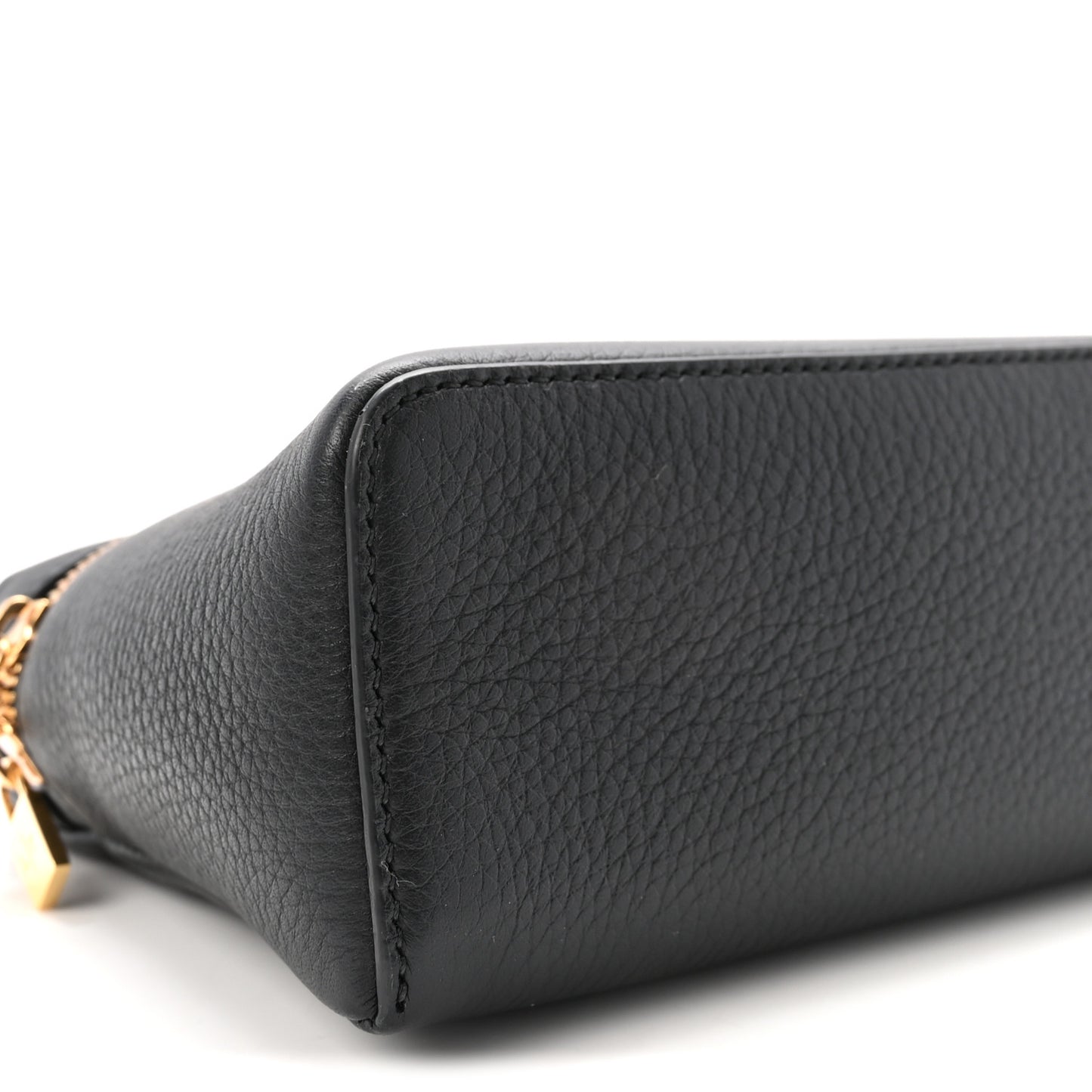 Grained Calfskin L19 Extra Pocket Pouch Black