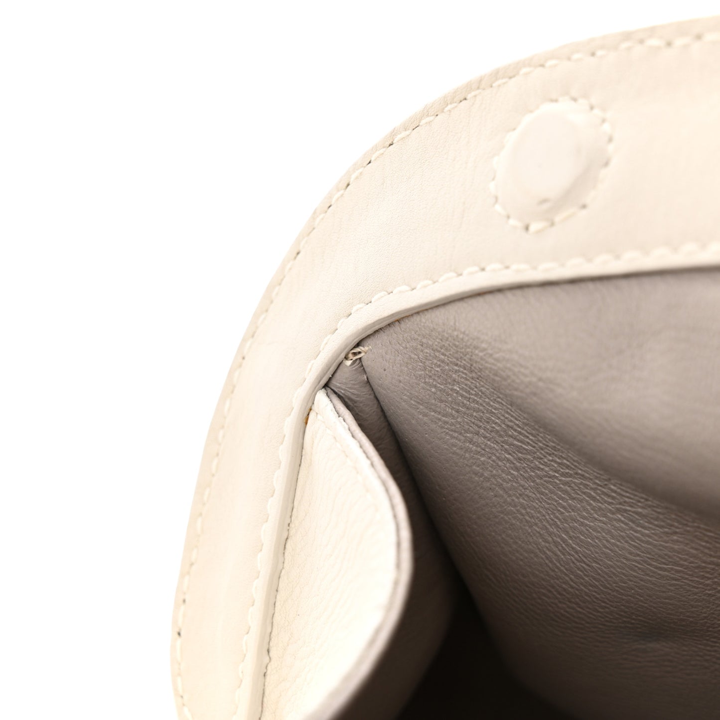 Calfskin My Dior Frame Pocket Satchel White