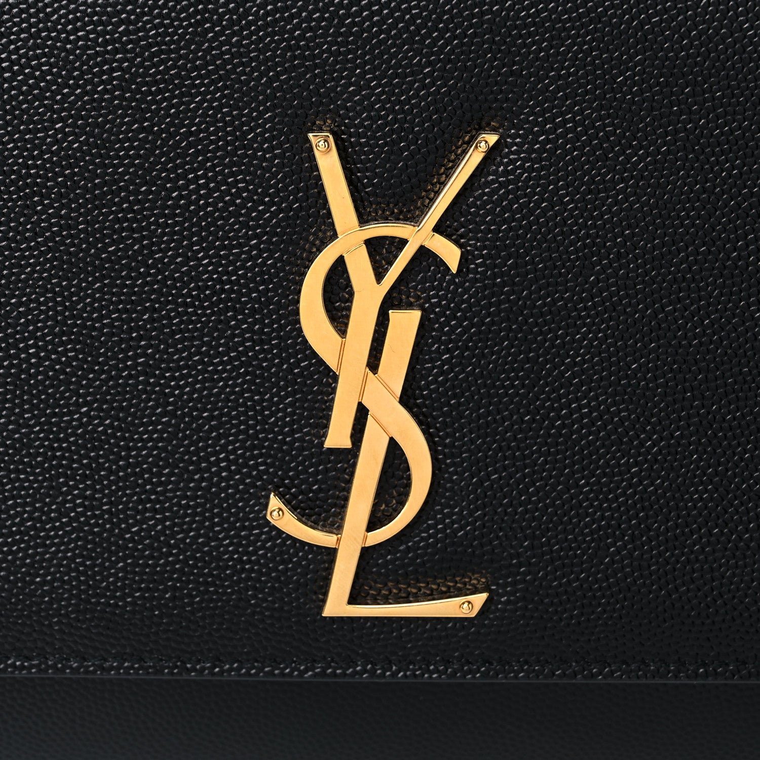 Saint Laurent Grain De Poudre Medium Classic Monogram Kate Satchel Black 10 of 15