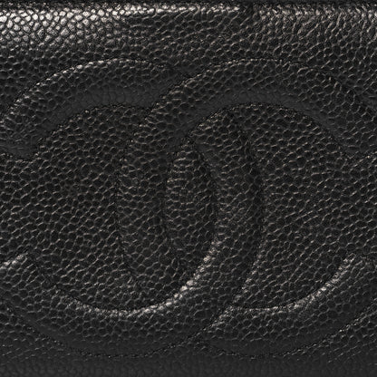 Chanel Caviar Timeless CC French Wallet Black 10 of 12