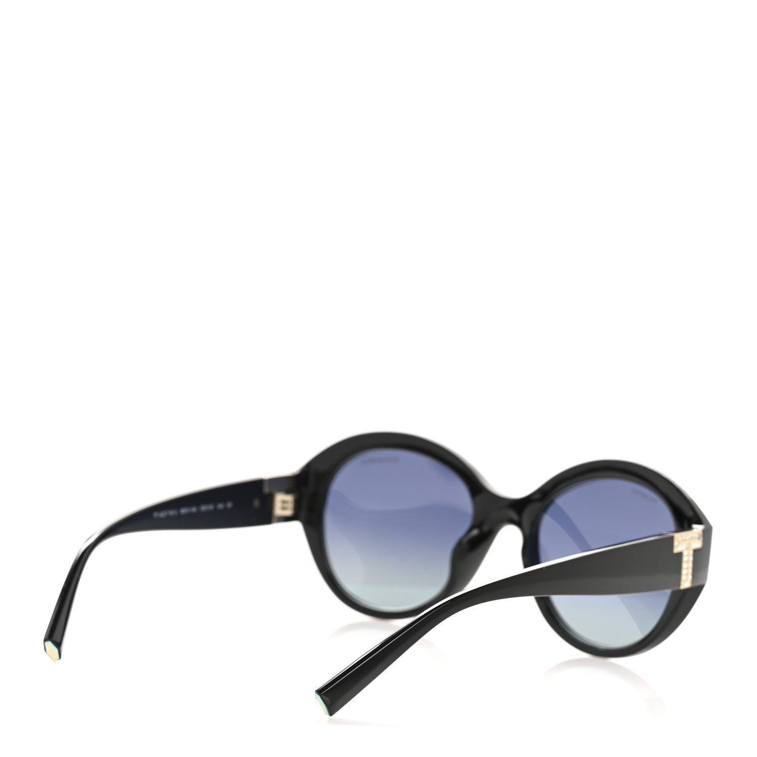 Tiffany Crystal T Round TF 4227-B Sunglasses Black 4 of 10