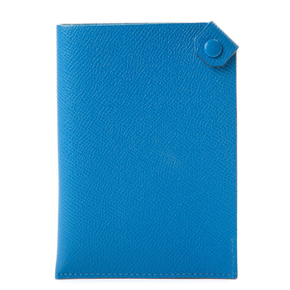 Hermes Epsom Tarmac PM Passport Holder Bleu Zanzibar 1 of 9
