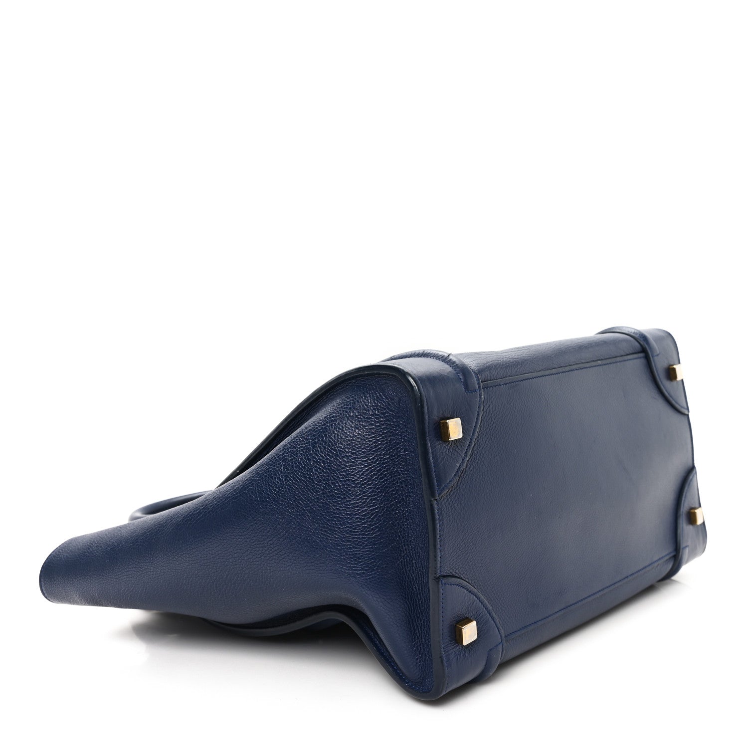 Celine Drummed Calfskin Mini Luggage Ink 4 of 11