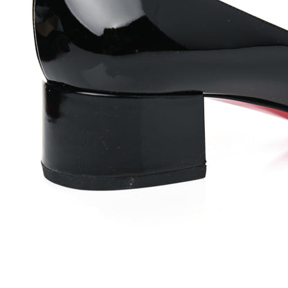 Christian Louboutin Patent Bow 55 Pumps 37 Black 6 of 6