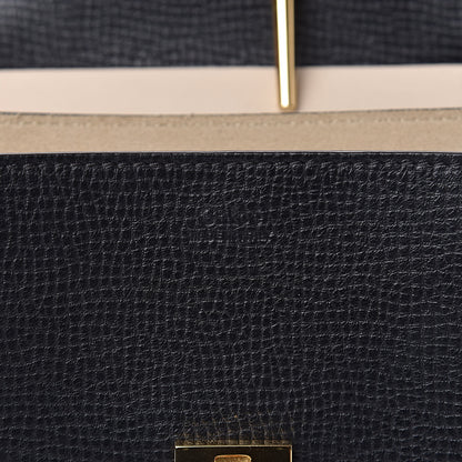 Chloe Grained Calfskin Lambskin Bi-Color Drew Shoulder Bag Black Powder Beige 6 of 9
