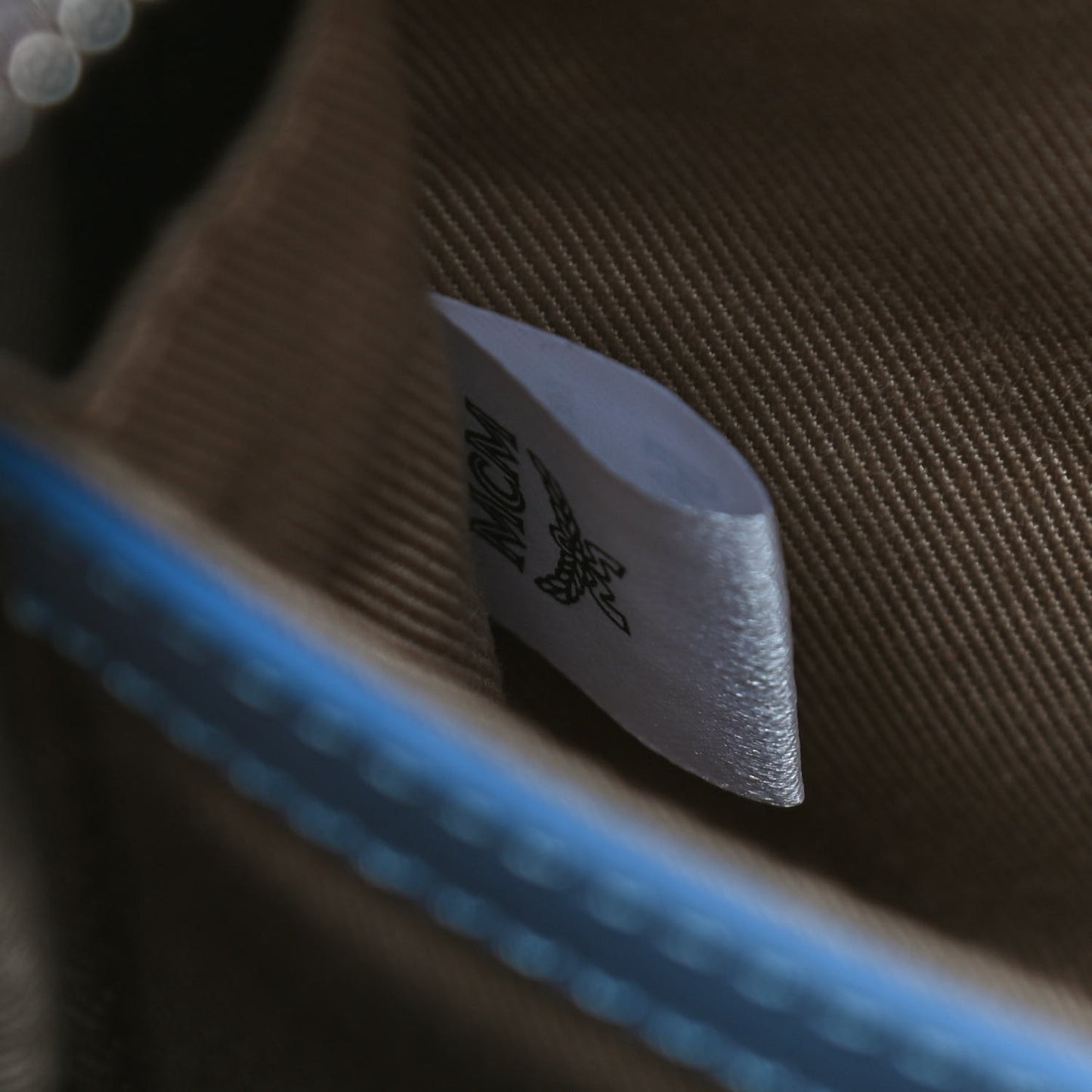 Calfskin Contrast Logo Stark Backpack Stone Wash