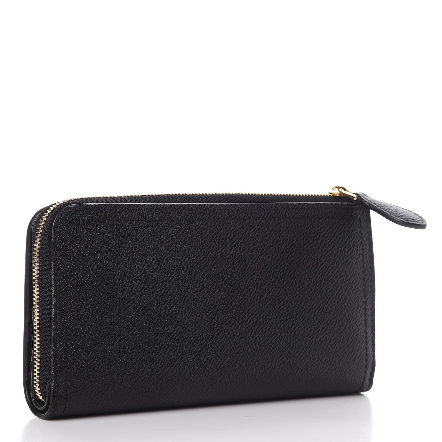 Burberry Grained Calfskin Zip Wallet Black 2 of 9