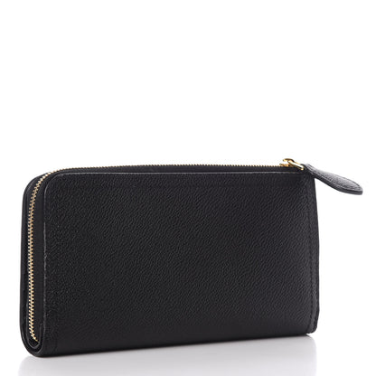 Burberry Grained Calfskin Zip Wallet Black 2 of 9