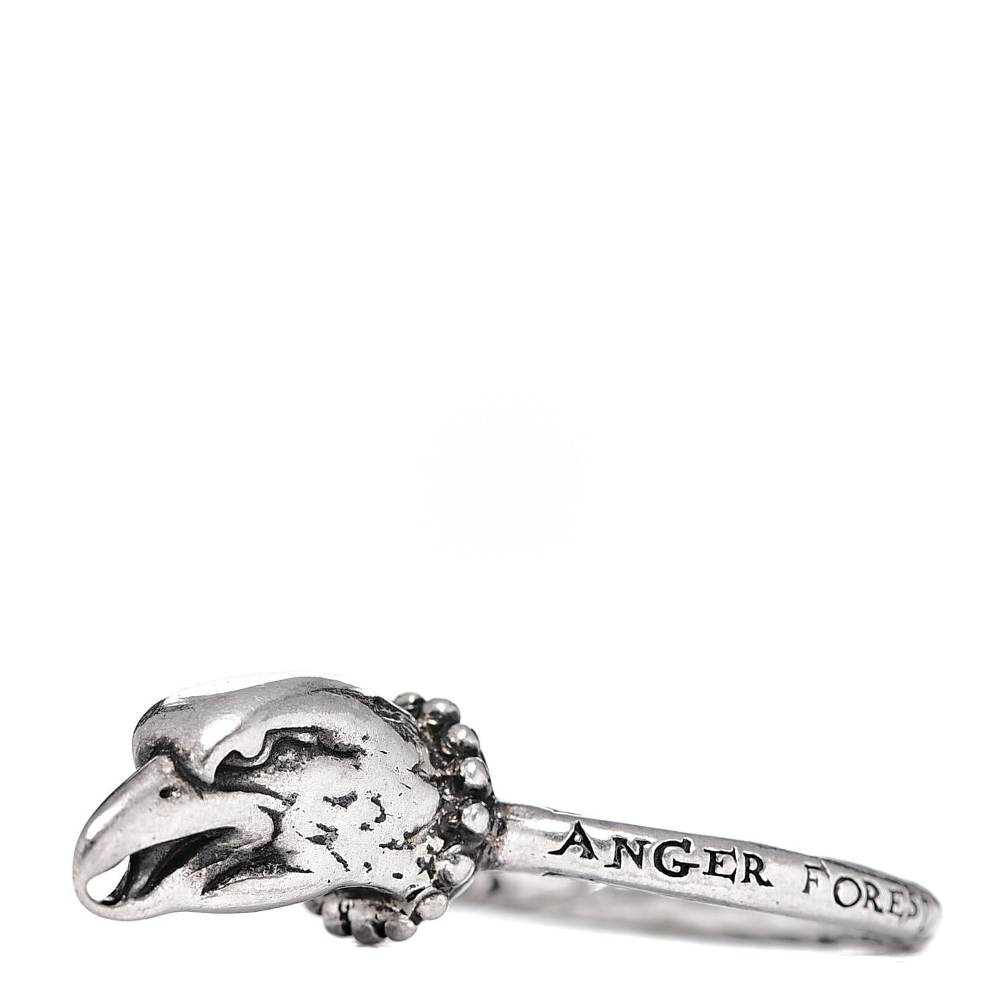 Sterling Silver Anger Forest Eagle Head Ring 61 9.5