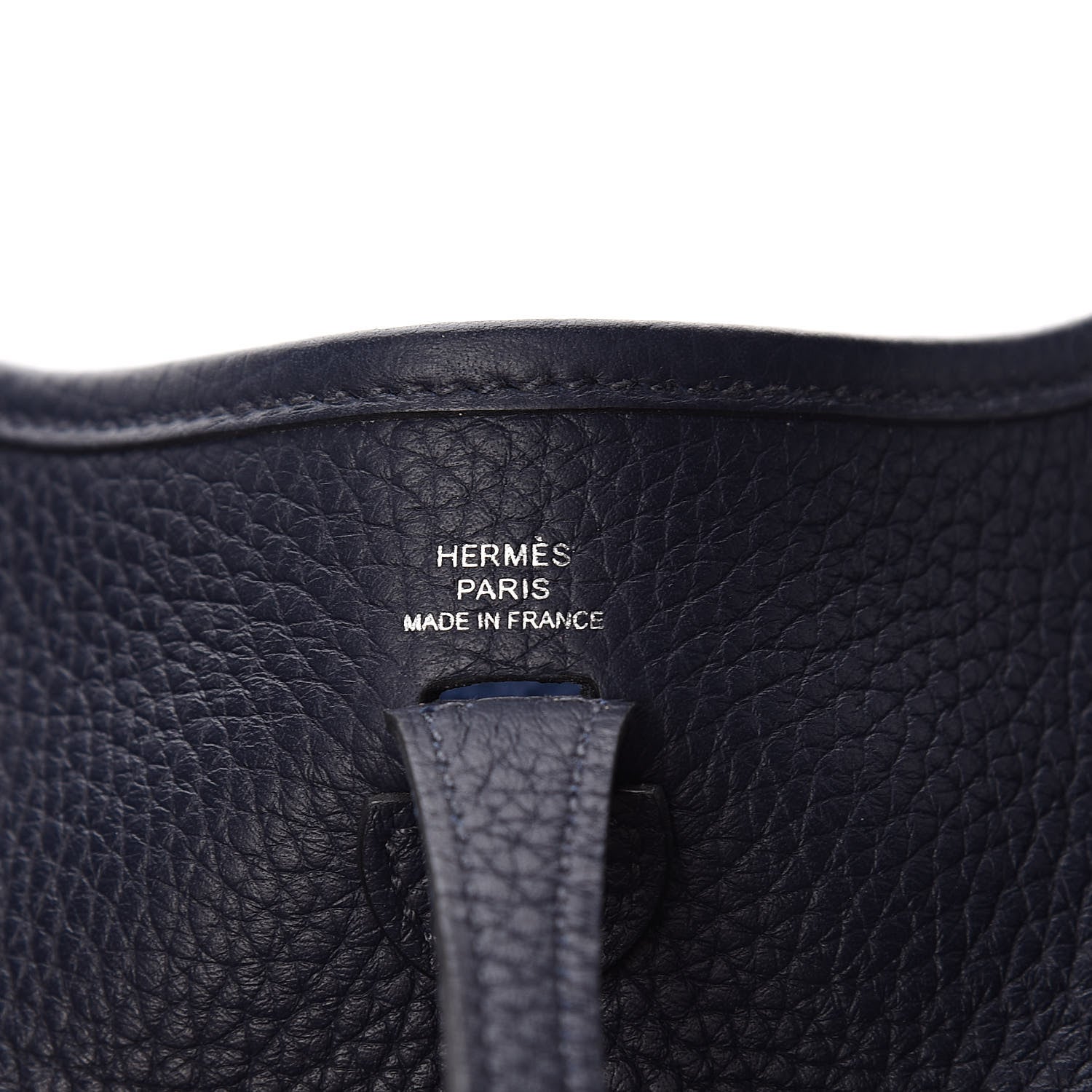 Hermes Taurillon Clemence Evelyne TPM Bleu Nuit 6 of 11