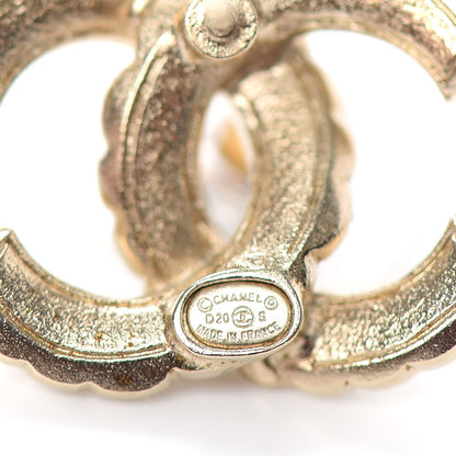Chanel Pearl Queen of France CC Earrings Gold 4 of 4