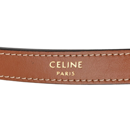Celine Canvas Calfskin Mini Ava Triomphe Shoulder Bag Tan 6 of 11