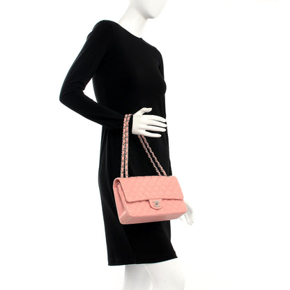 Chanel Lambskin Quilted Medium Double Flap Light Pink 2 of 14