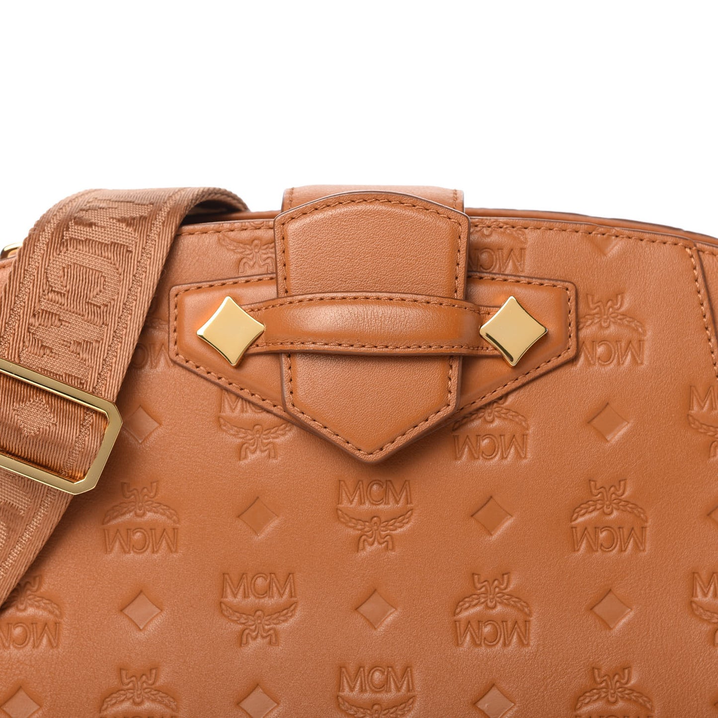 Calfskin Ottomar Essential Crossbody Bag Cognac