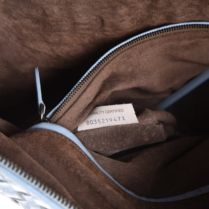 Bottega Veneta Nappa Intrecciato Medium Convertible Tote Light Blue 9 of 11