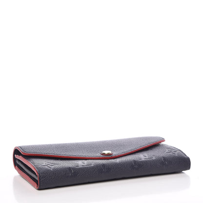 Louis Vuitton Empreinte Sarah Wallet NM Marine Rouge 4 of 8