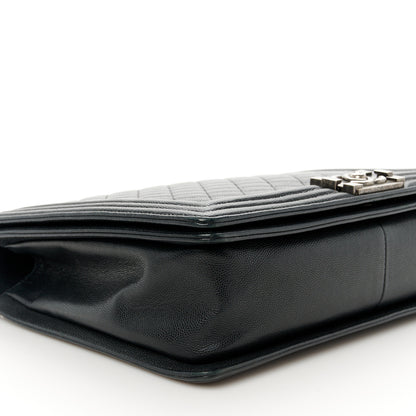 Chanel Caviar Quilted Large Boy Flap Black 9 of 10